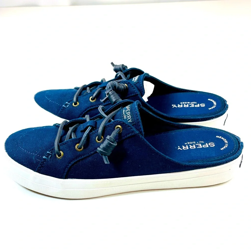 Sperry Navy Crest Mule Sneaker STS84171 Womans’ Size 11M (#F241-23) - Picture 1 of 10